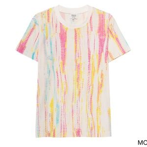 NWT Hemant & Nandita Multicolor Short Sleeve Tee